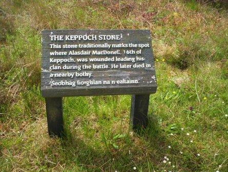 culloden keppoch stone features field